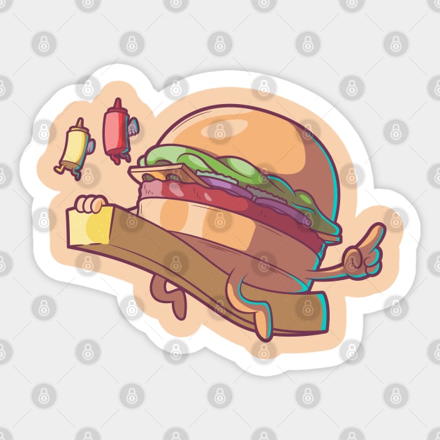 Rocket Burger! Sticker by pedrorsfernandes